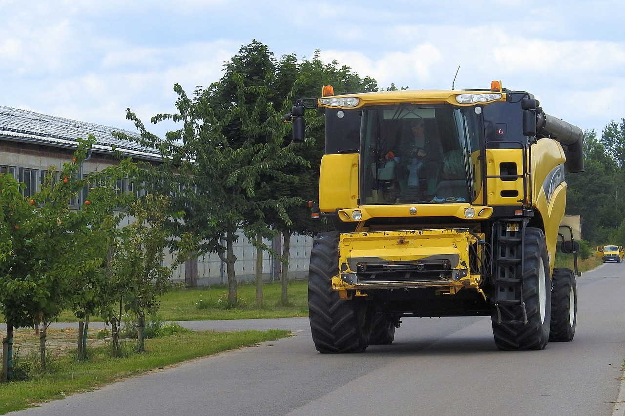 combine harvester harvester agriculture free photo