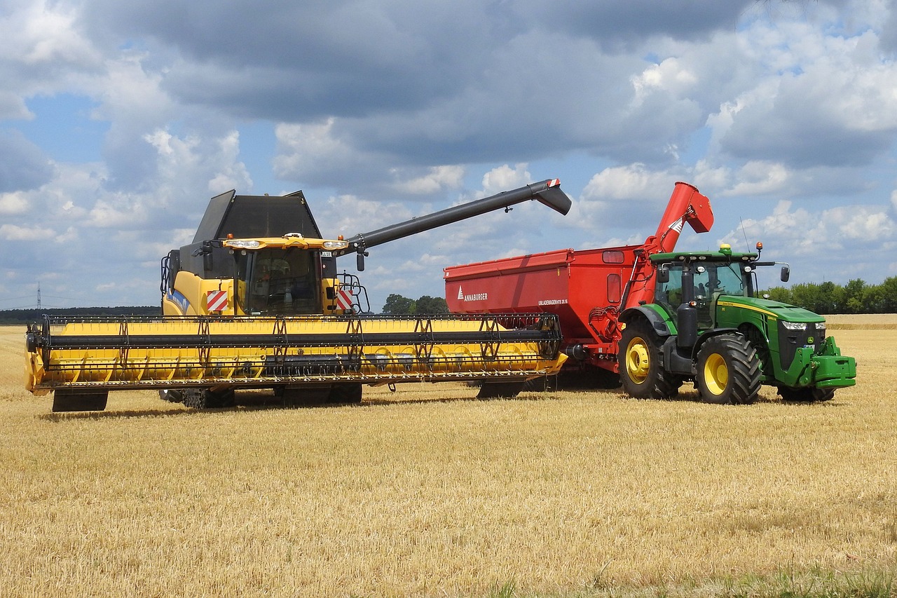 combine harvester harvester agriculture free photo