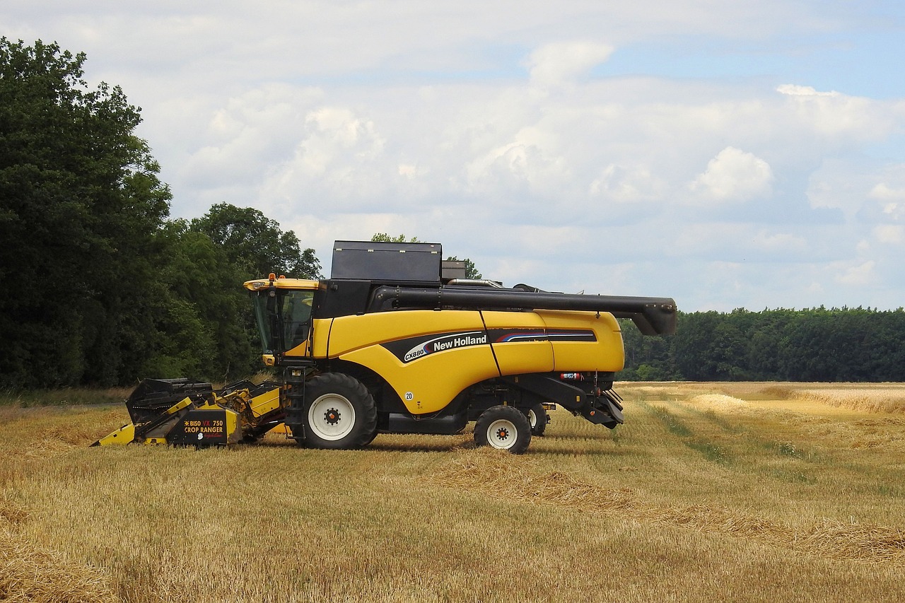 combine harvester harvester agriculture free photo