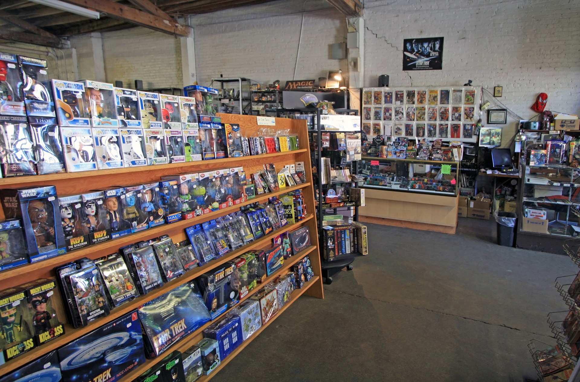 comic book shop interior free photo