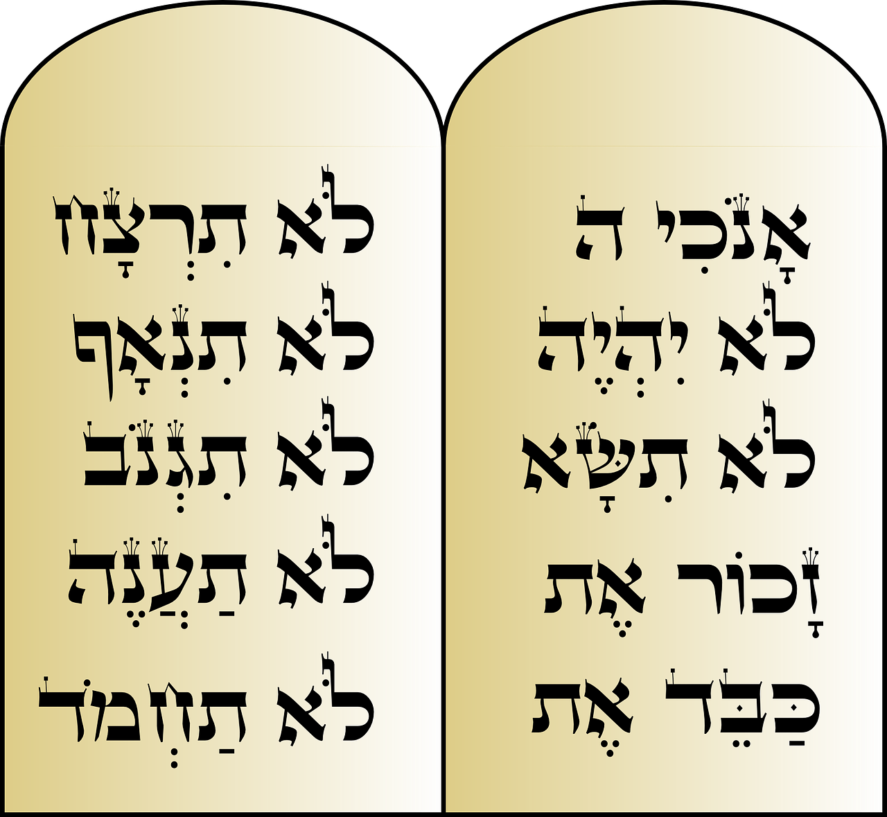 commandments moses hebrew free photo