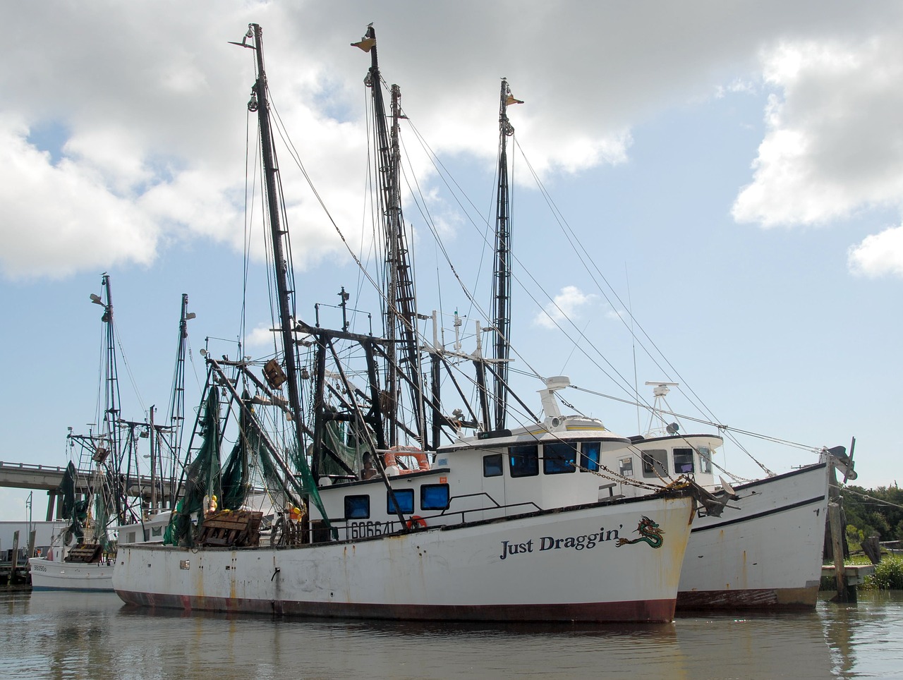 commercial fishing boat nets free photo