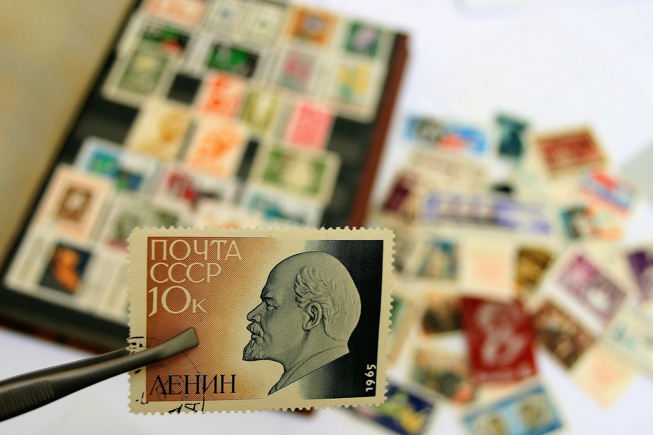 communist lenin postage stamp free photo