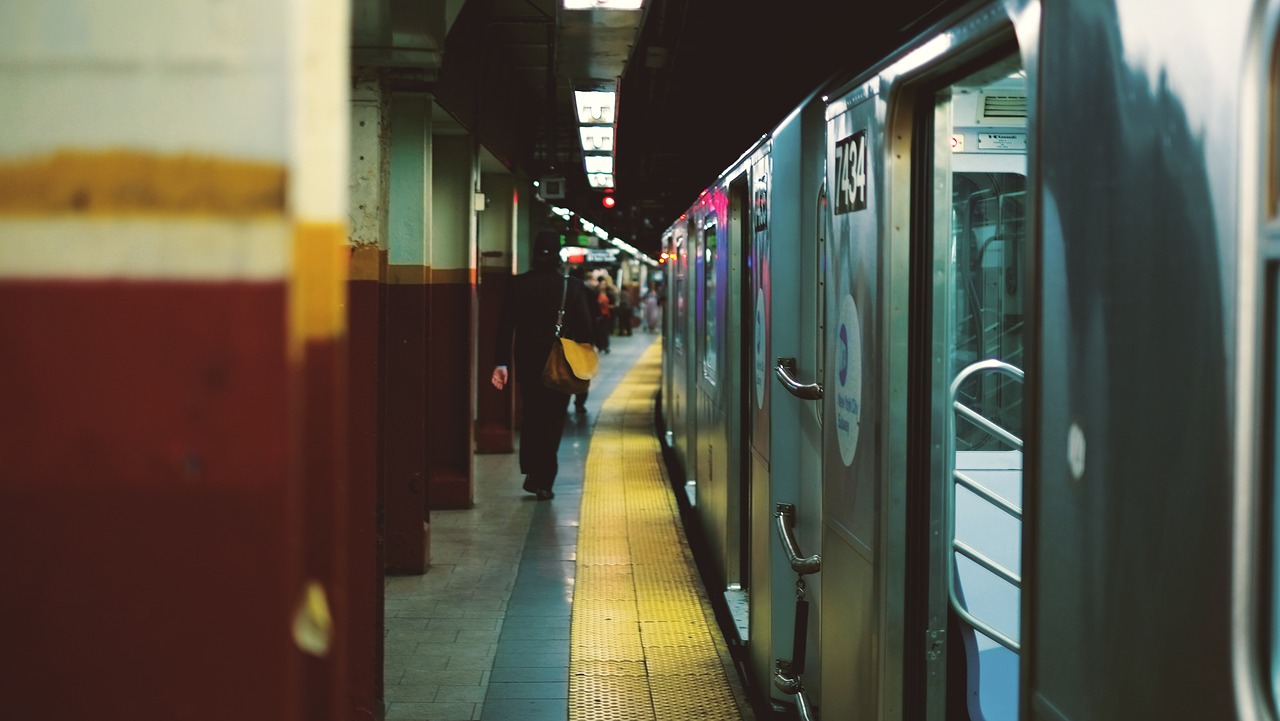 commuters people railway free photo