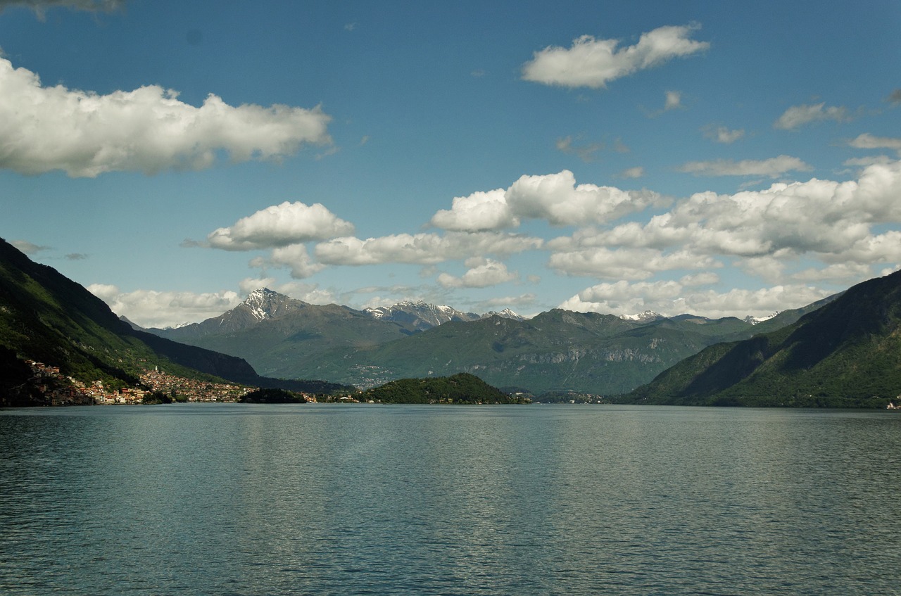 como schönwetter sky mountains and lake free photo