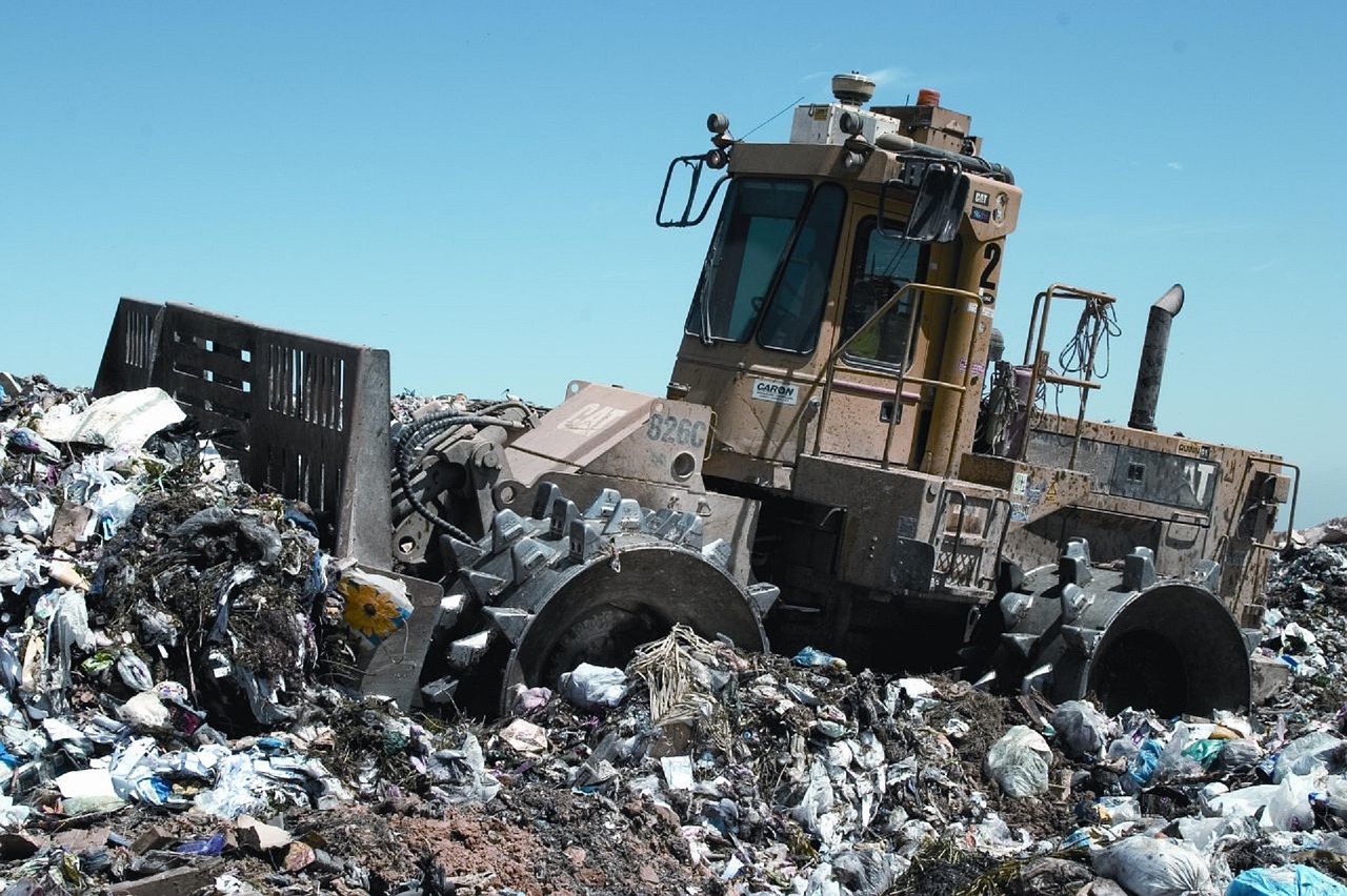 compactor landfill grader free photo