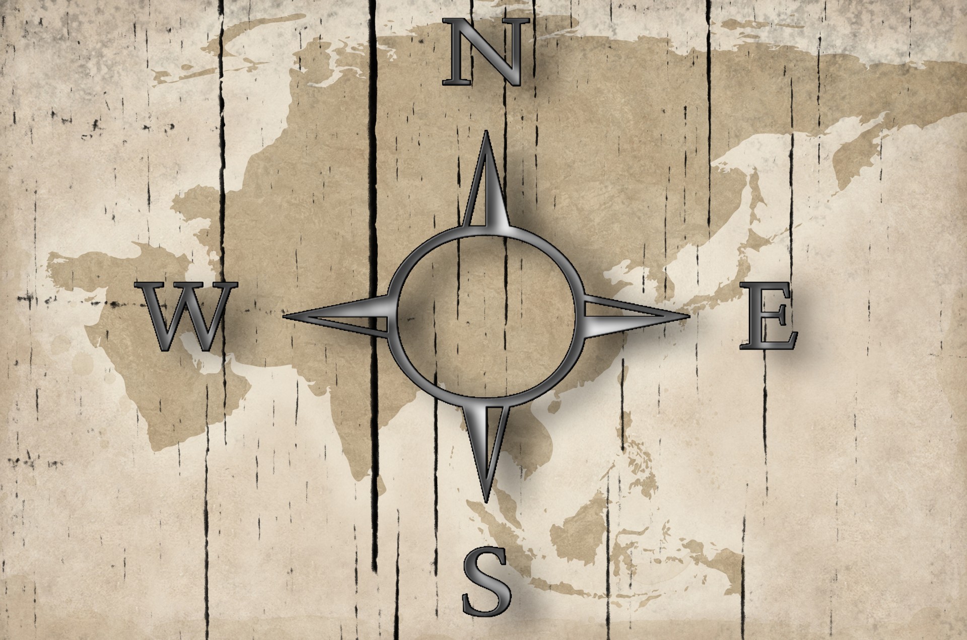 compass map black free photo