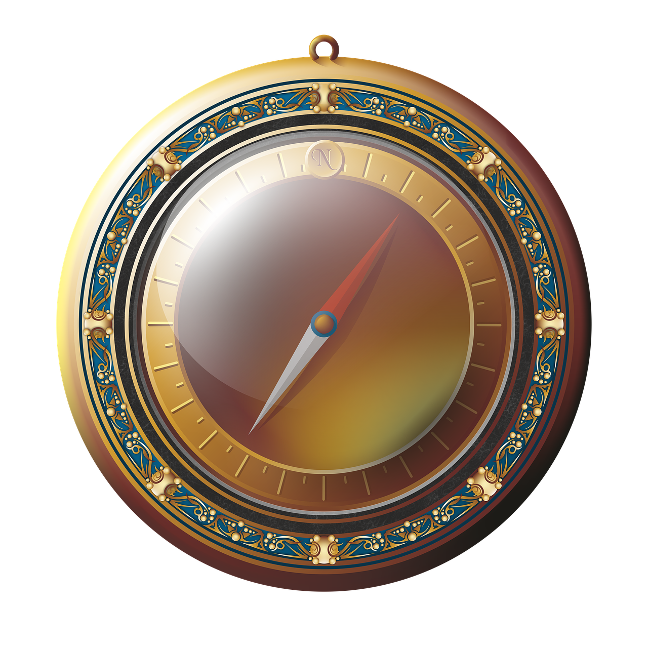 compass gold decorative free photo