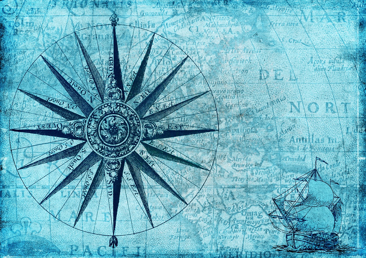 compass  map  nautical free photo