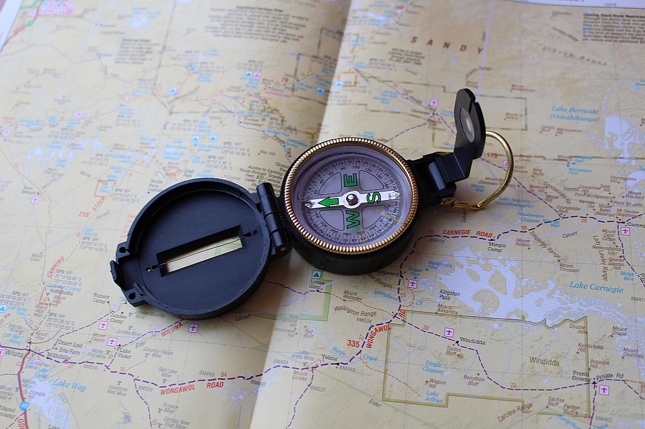 compass map navigation free photo