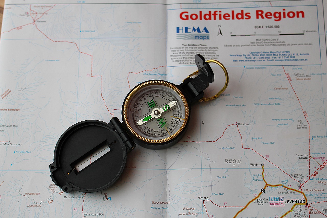 compass map navigation free photo