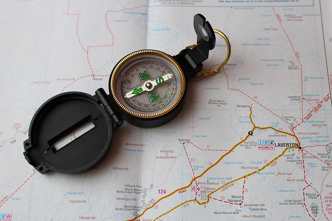 compass map navigation free photo