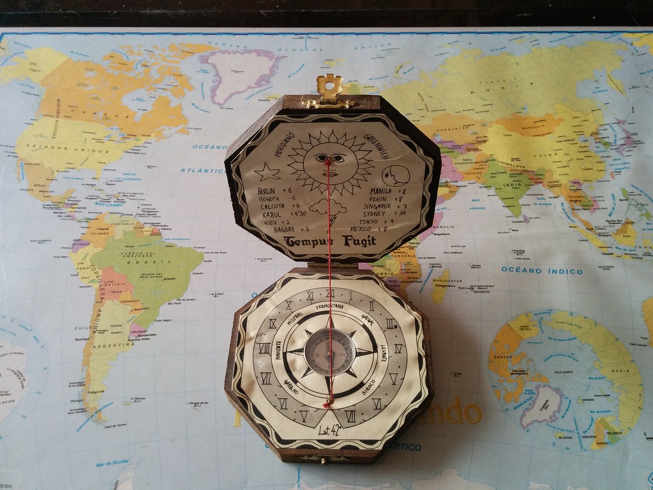 compass old map free photo
