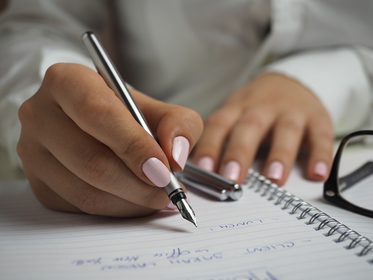 composition fountain pen hands free photo