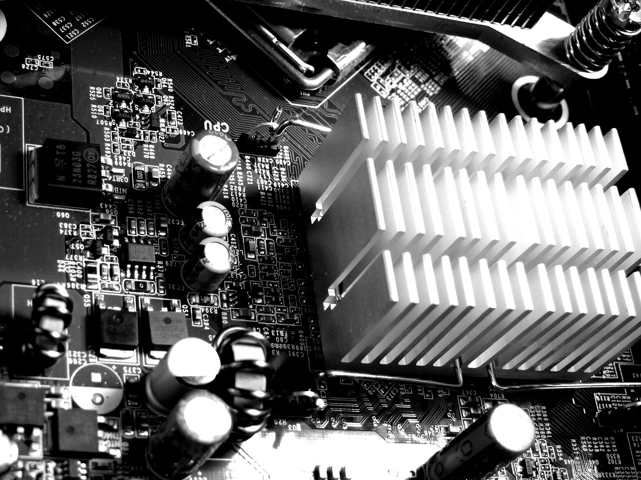 computers information technology motherboard free photo