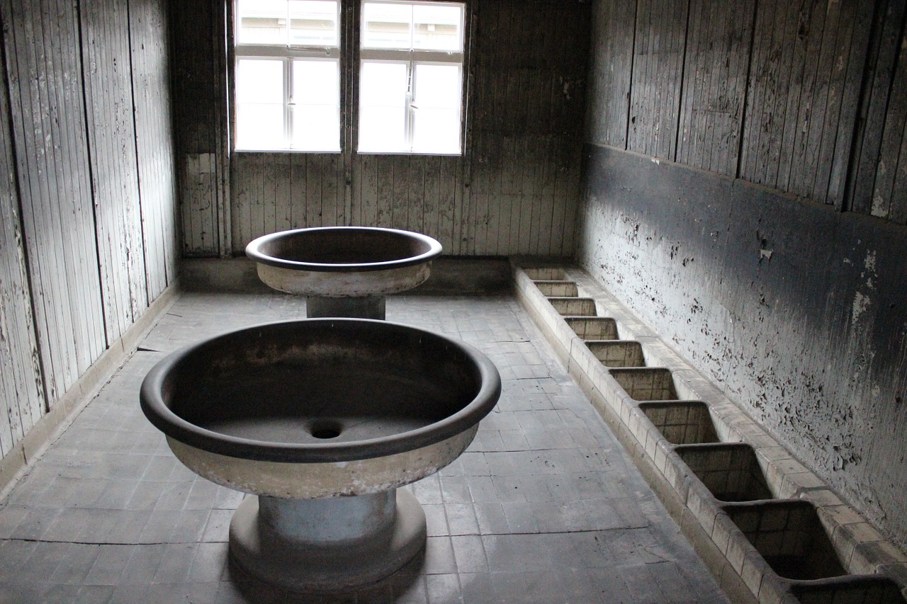 concentration camp prison bathroom prison free photo