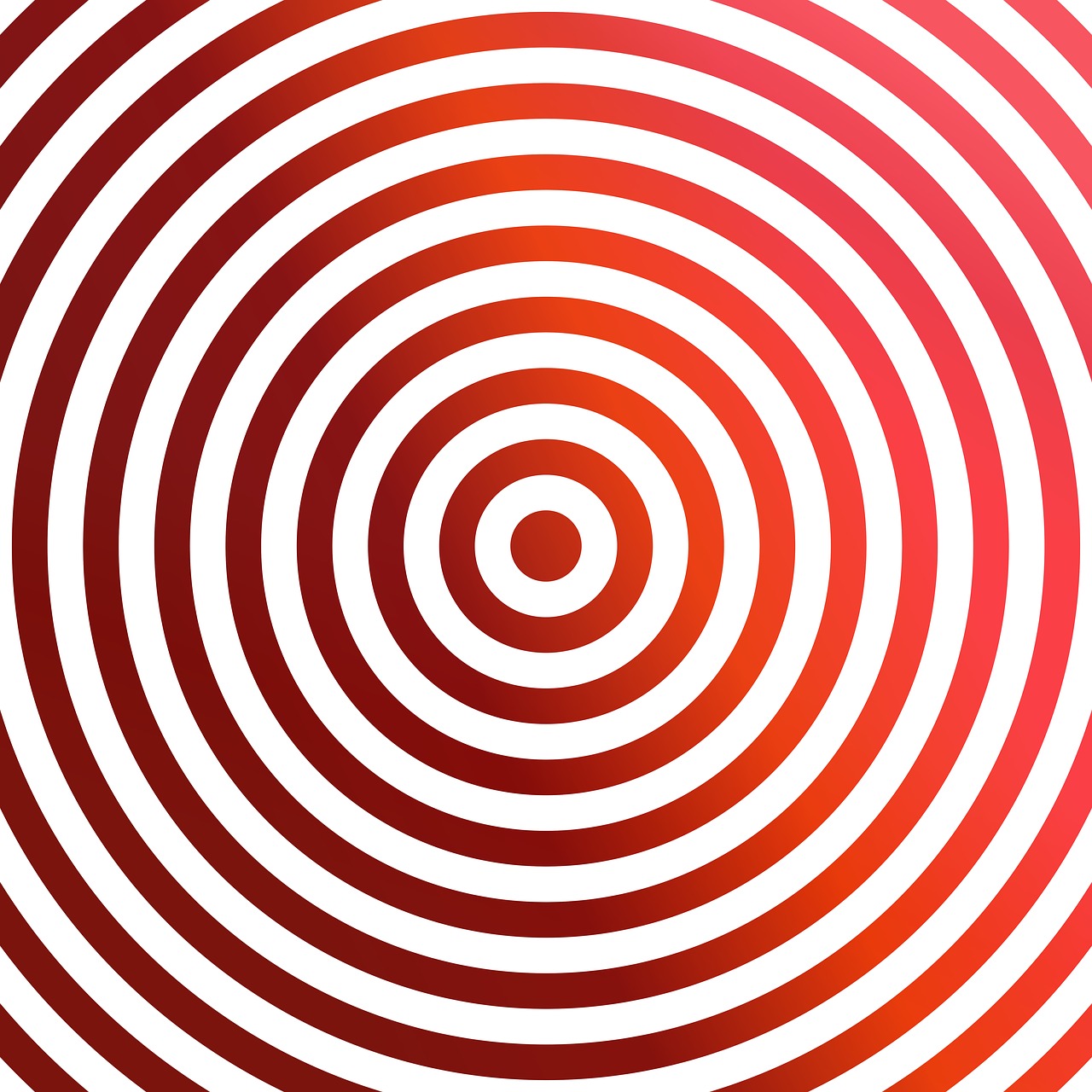 concentric red rings free photo