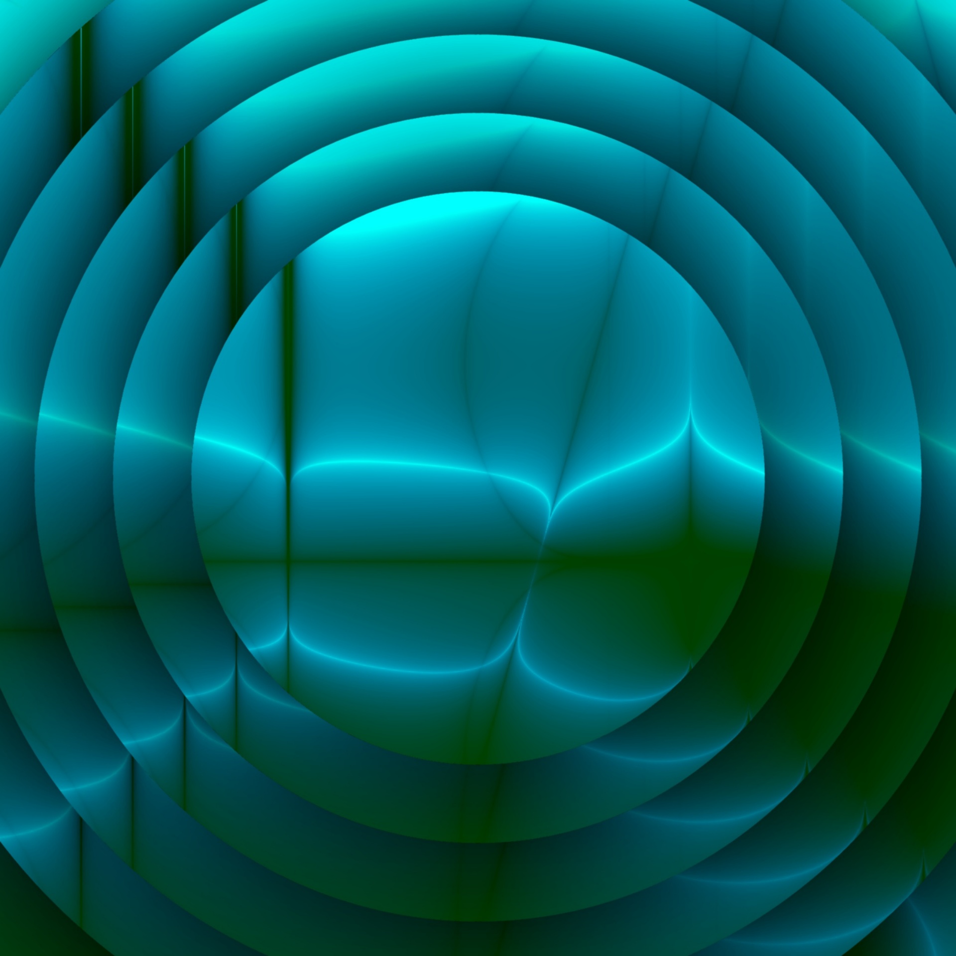 wallpaper concentric blue free photo