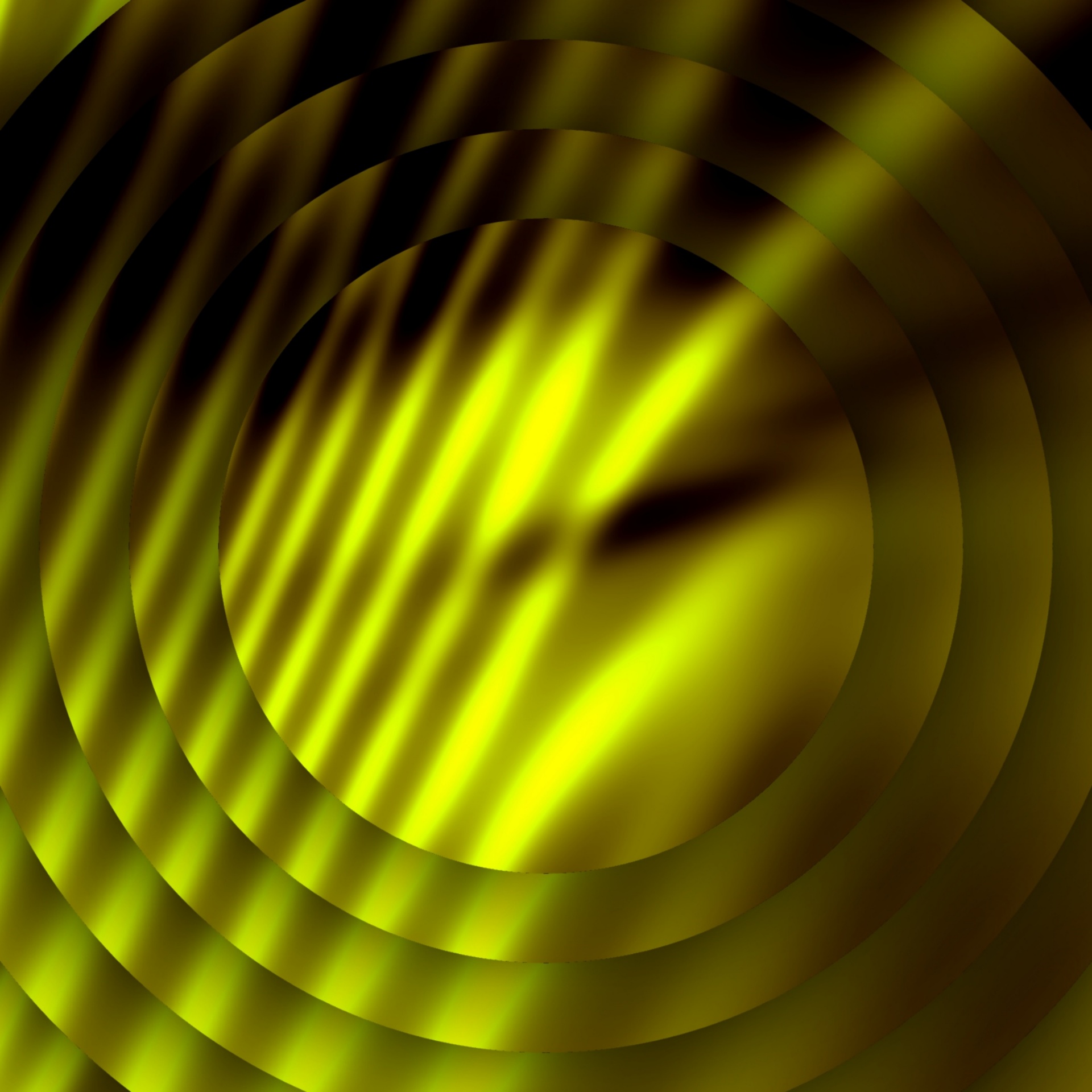 wallpaper concentric yellow free photo