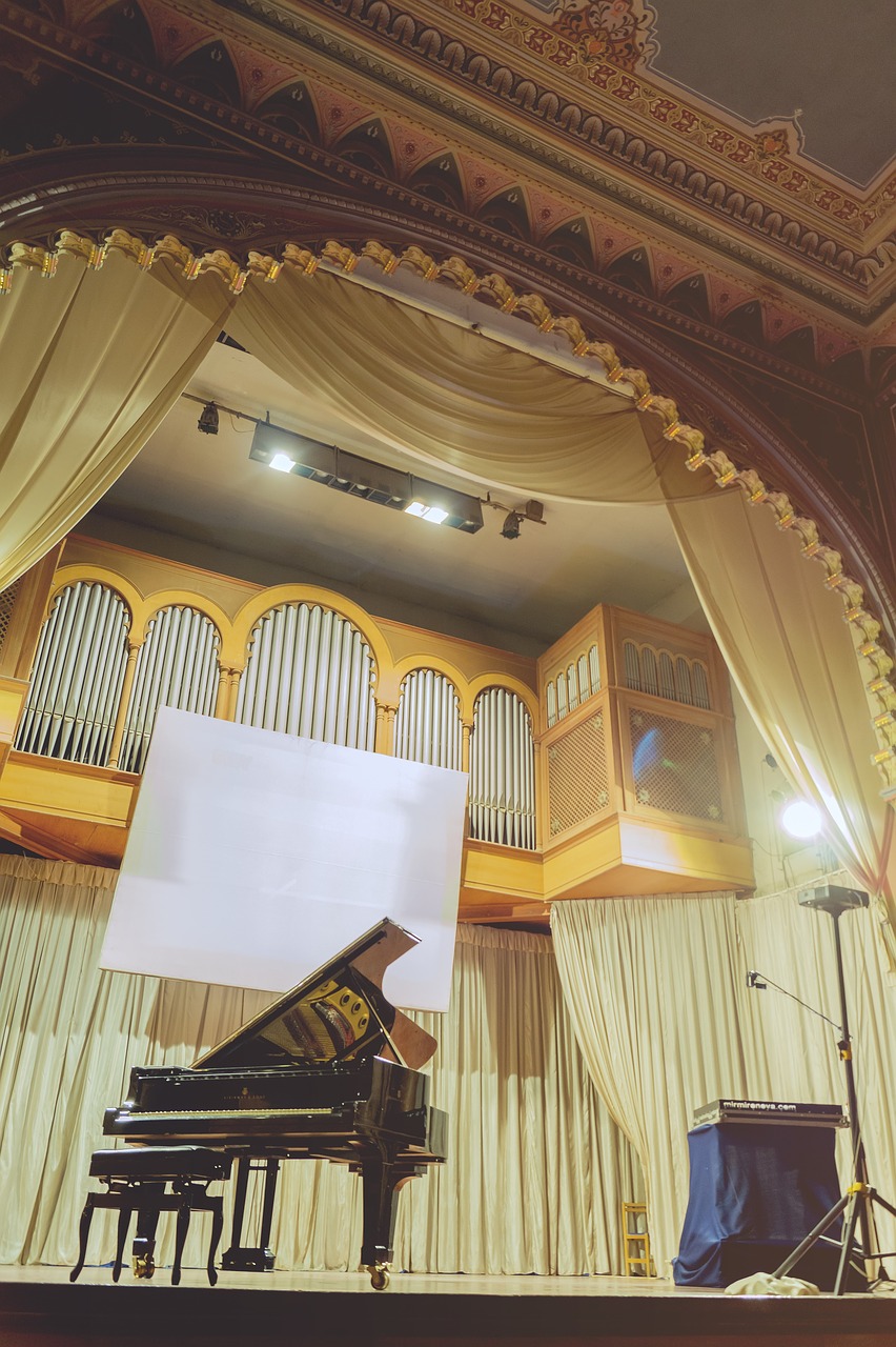 concert grand piano philharmonic hall free photo