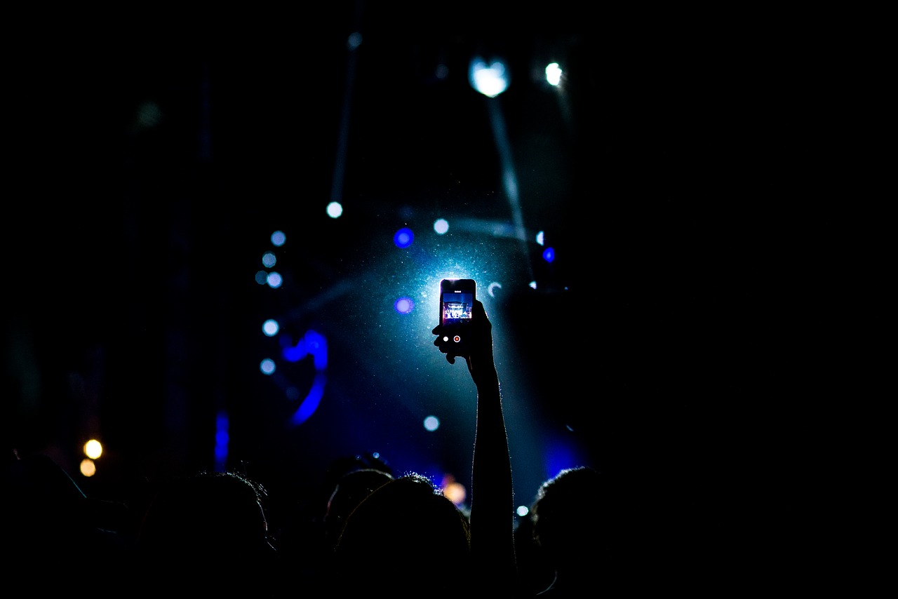 concert crowd dark free photo