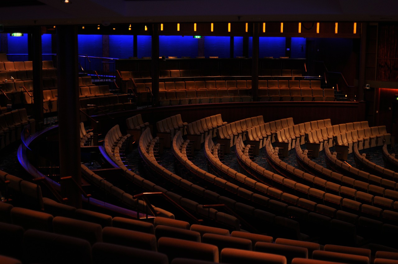 concert hall chairs dark free photo