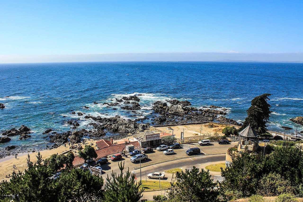 concón city ​​of viña del mar chile free photo