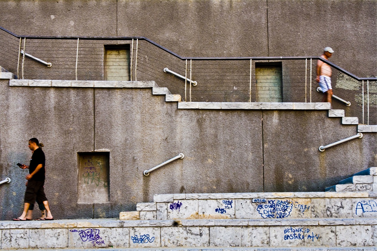 concrete steps stairs free photo
