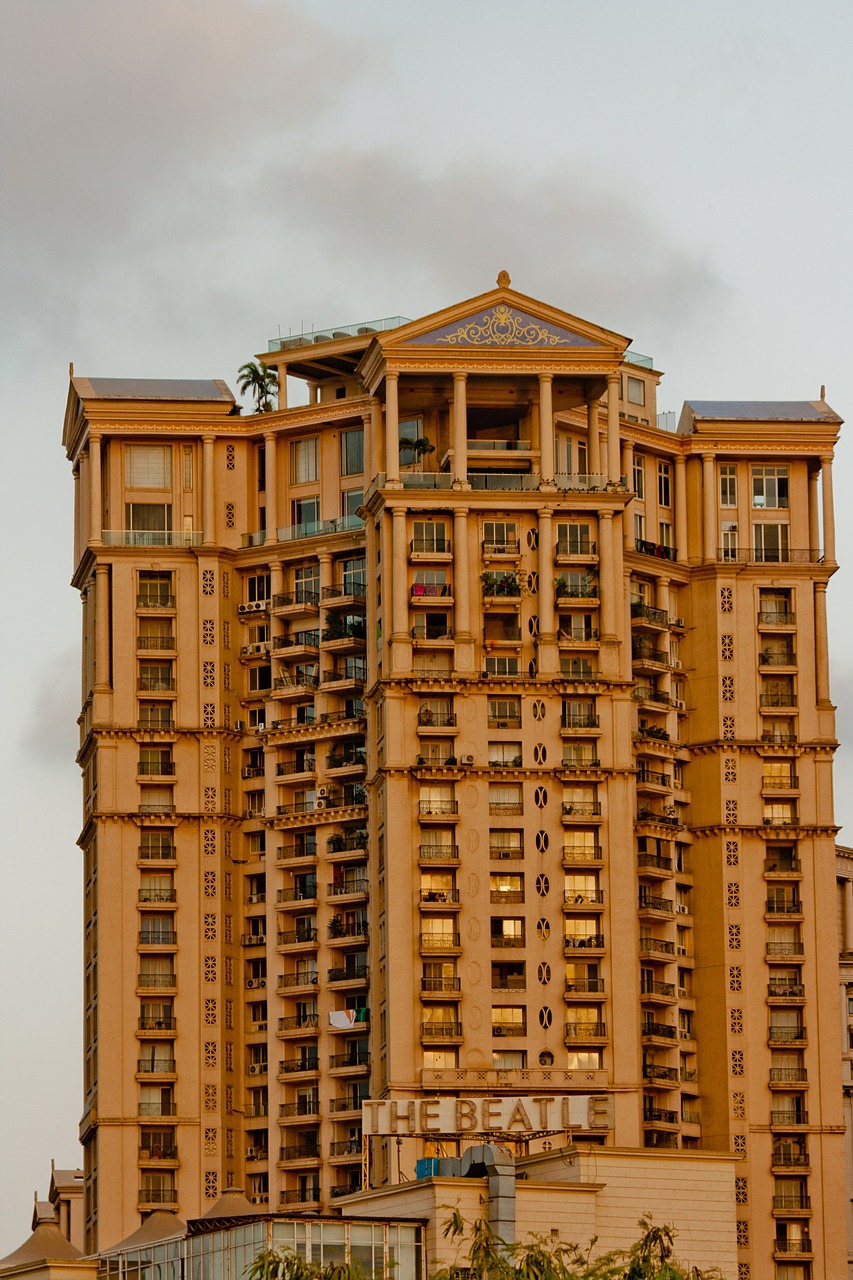 concrete building mumbai free photo