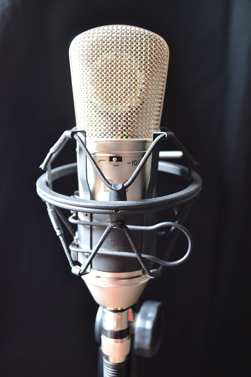 condenser microphone estudio music free photo