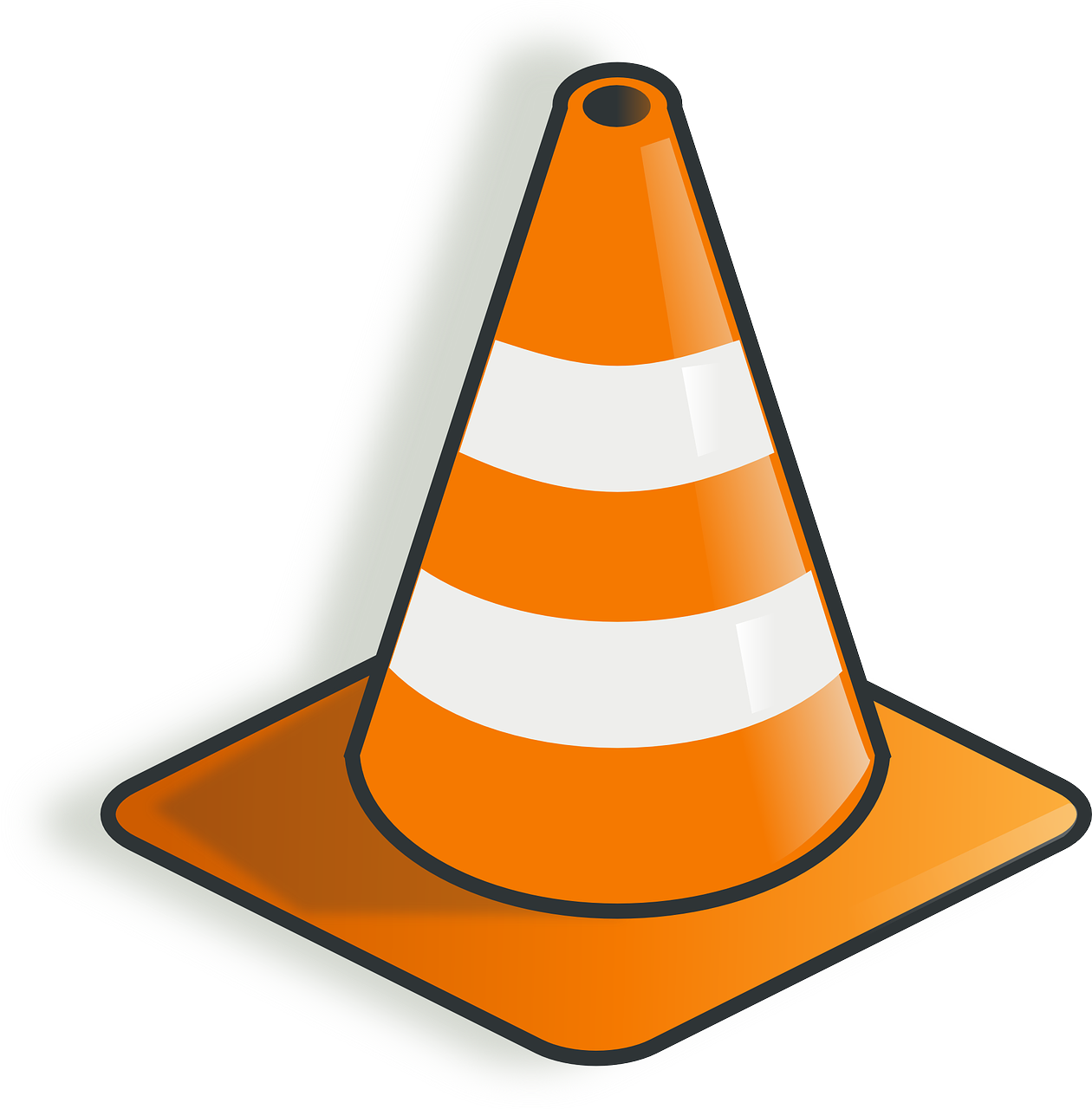 cone construction warning free photo