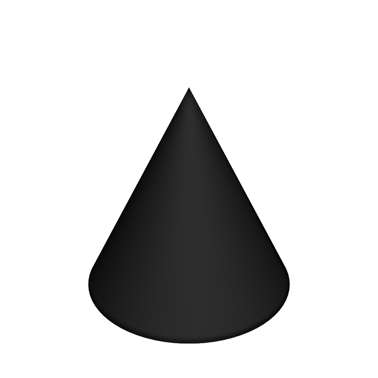 Cone,cone-shaped,shape,3d,black - free image from