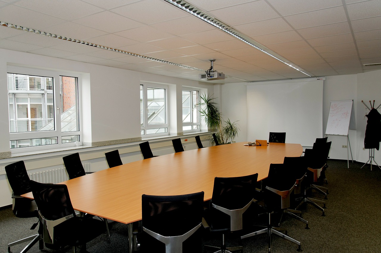 conference room table chairs free photo