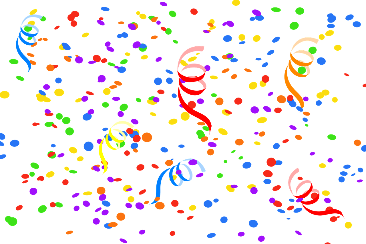 confetti streamer party free photo