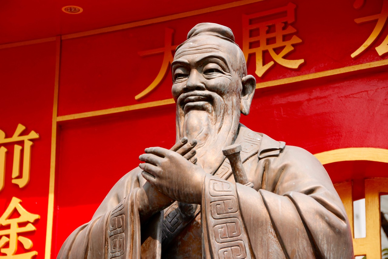 confucius statue china free photo