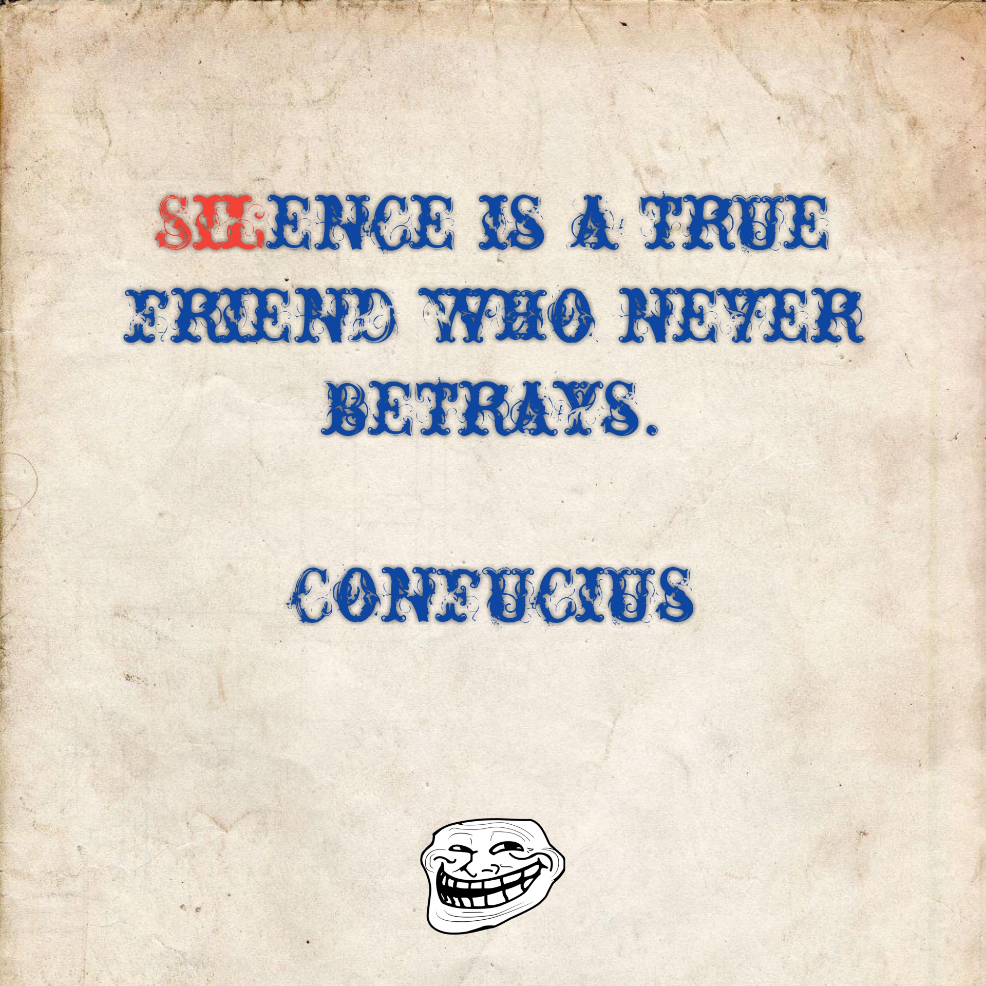 confucius quote silence free photo