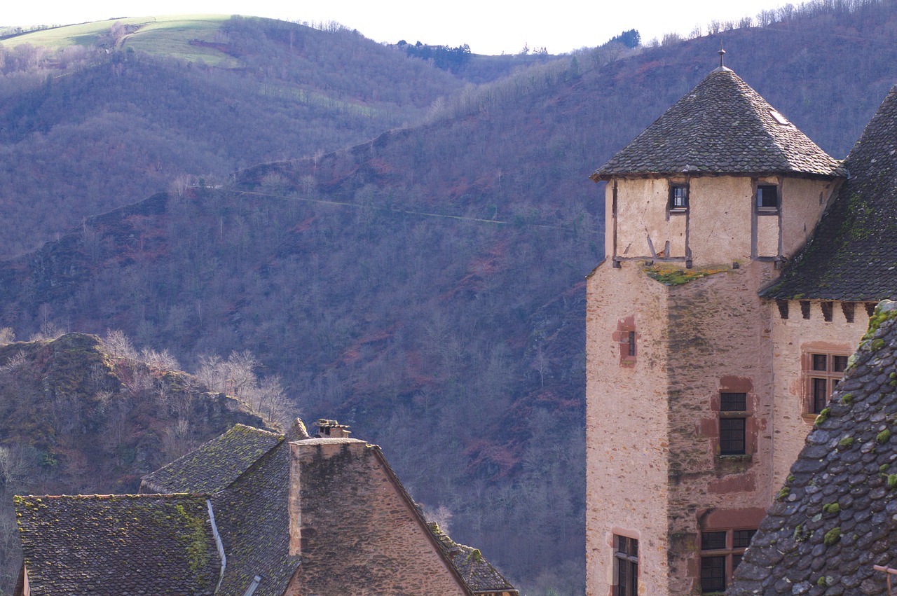 conques  medieval  village free photo