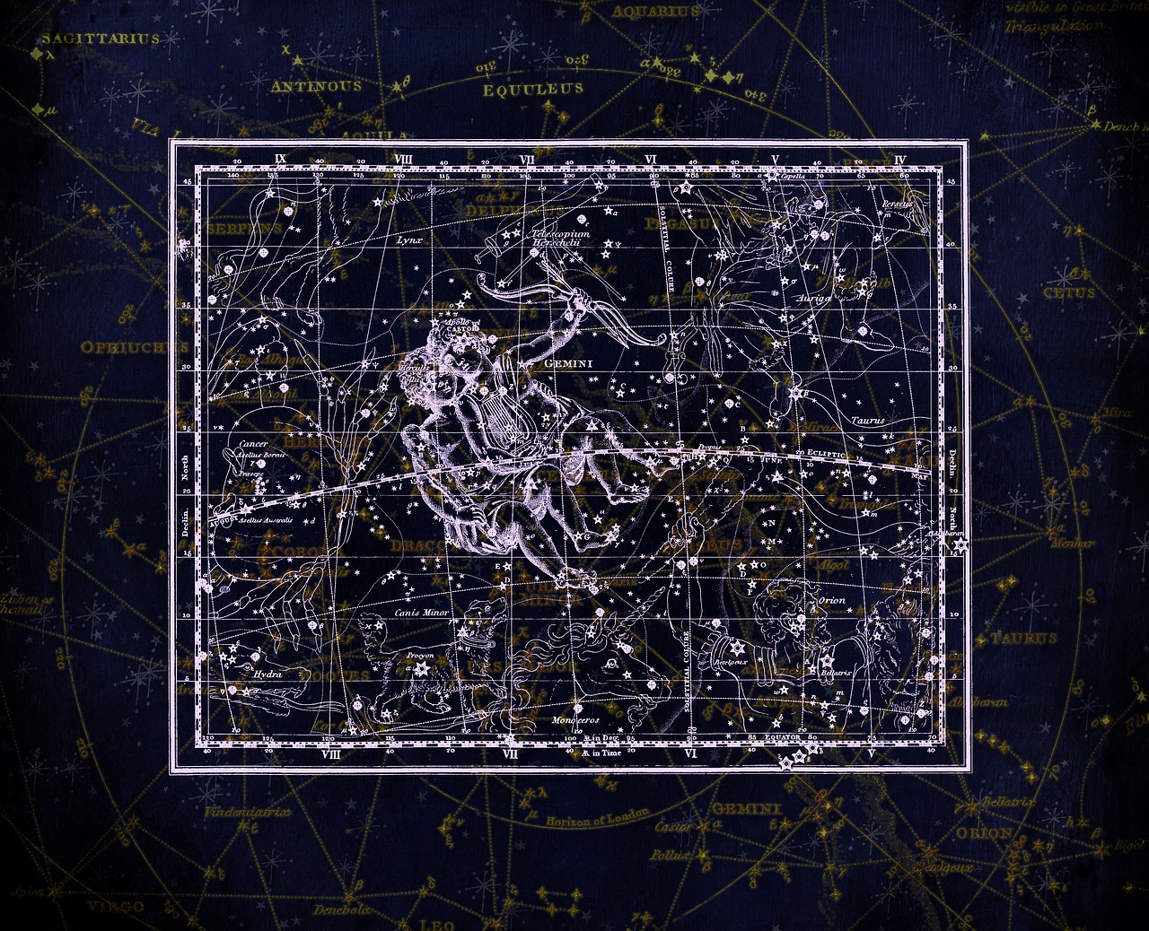 constellation  constellation map  zodiac sign free photo