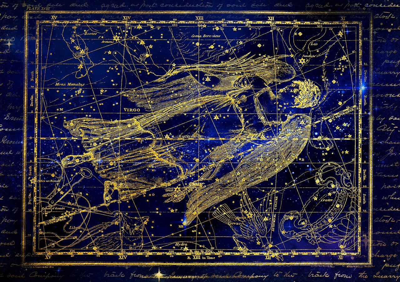 constellation  virgin  zodiac sign free photo