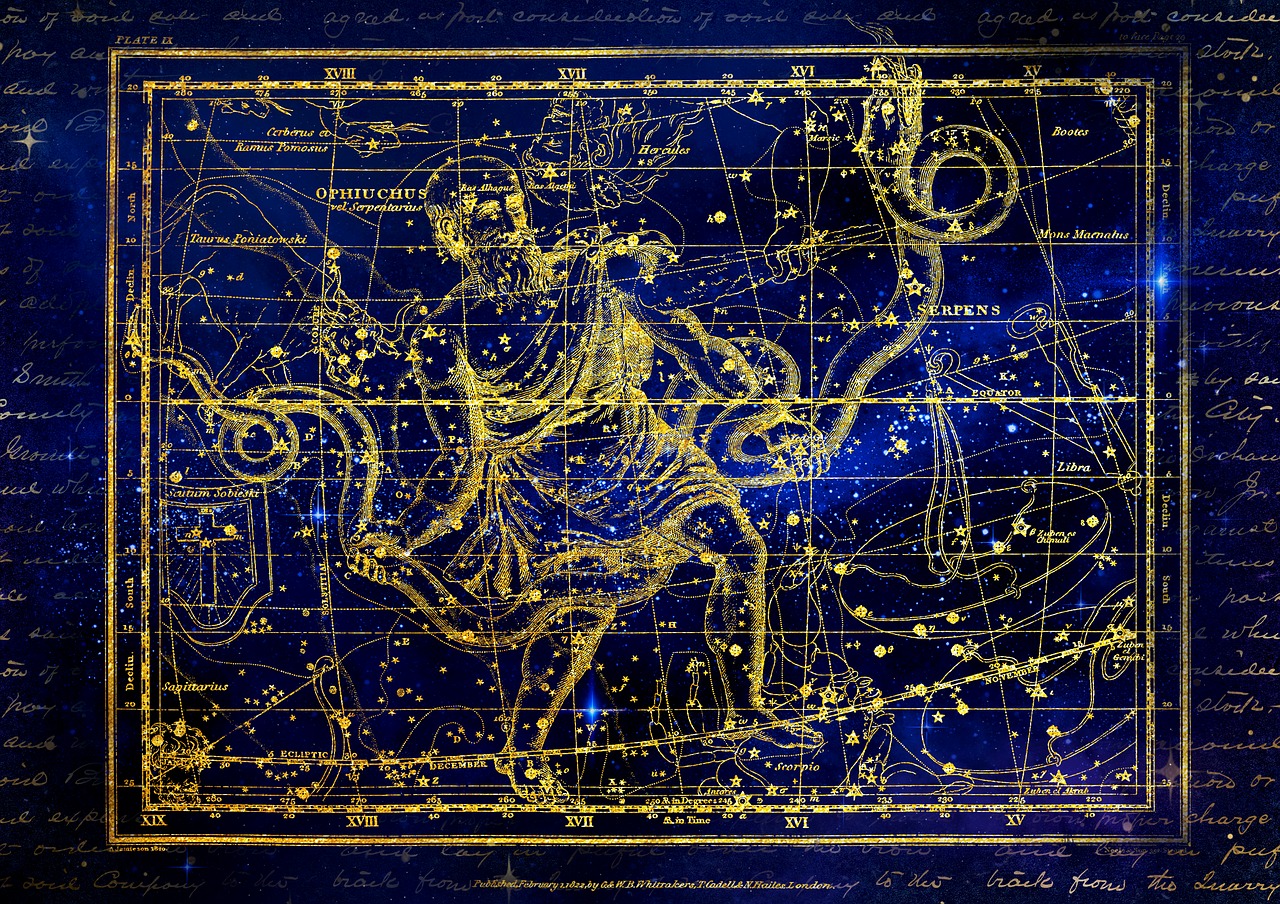 constellation  snake charmers  ophiuchus free photo
