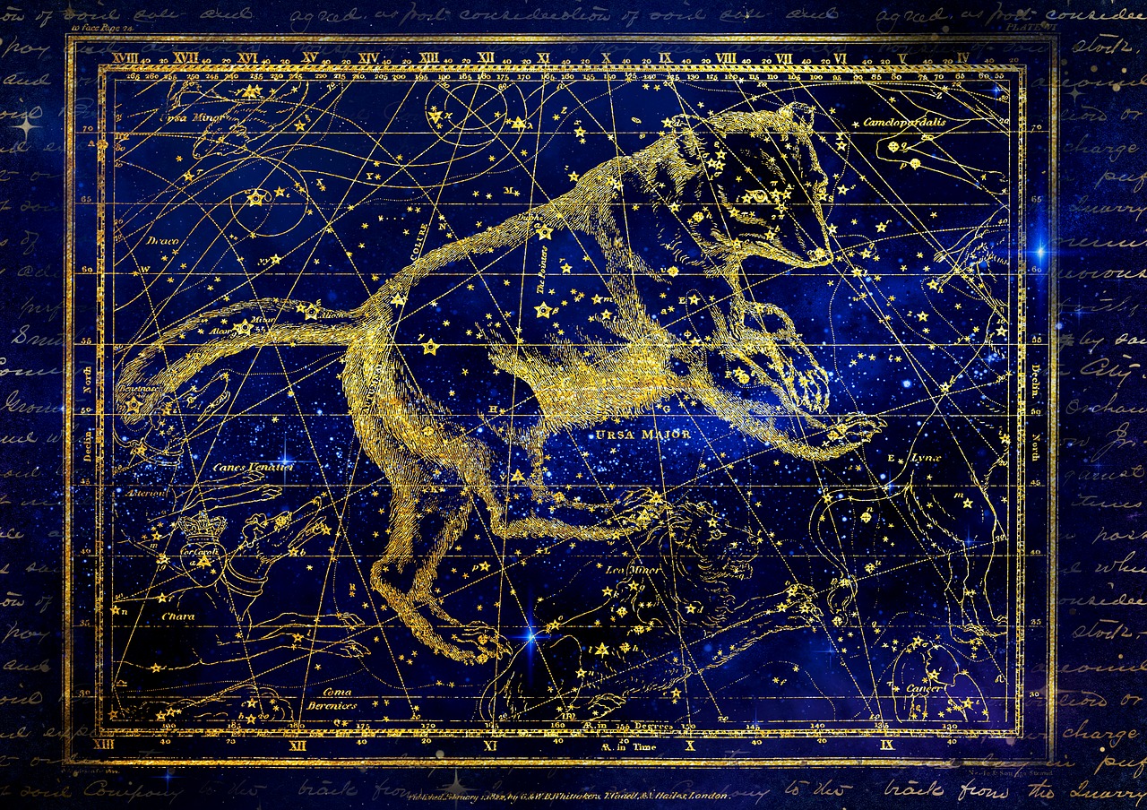 constellation  big bar  ursa major zodiac free photo