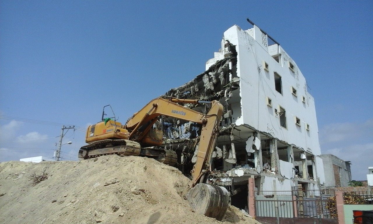 construction destruction machinery free photo