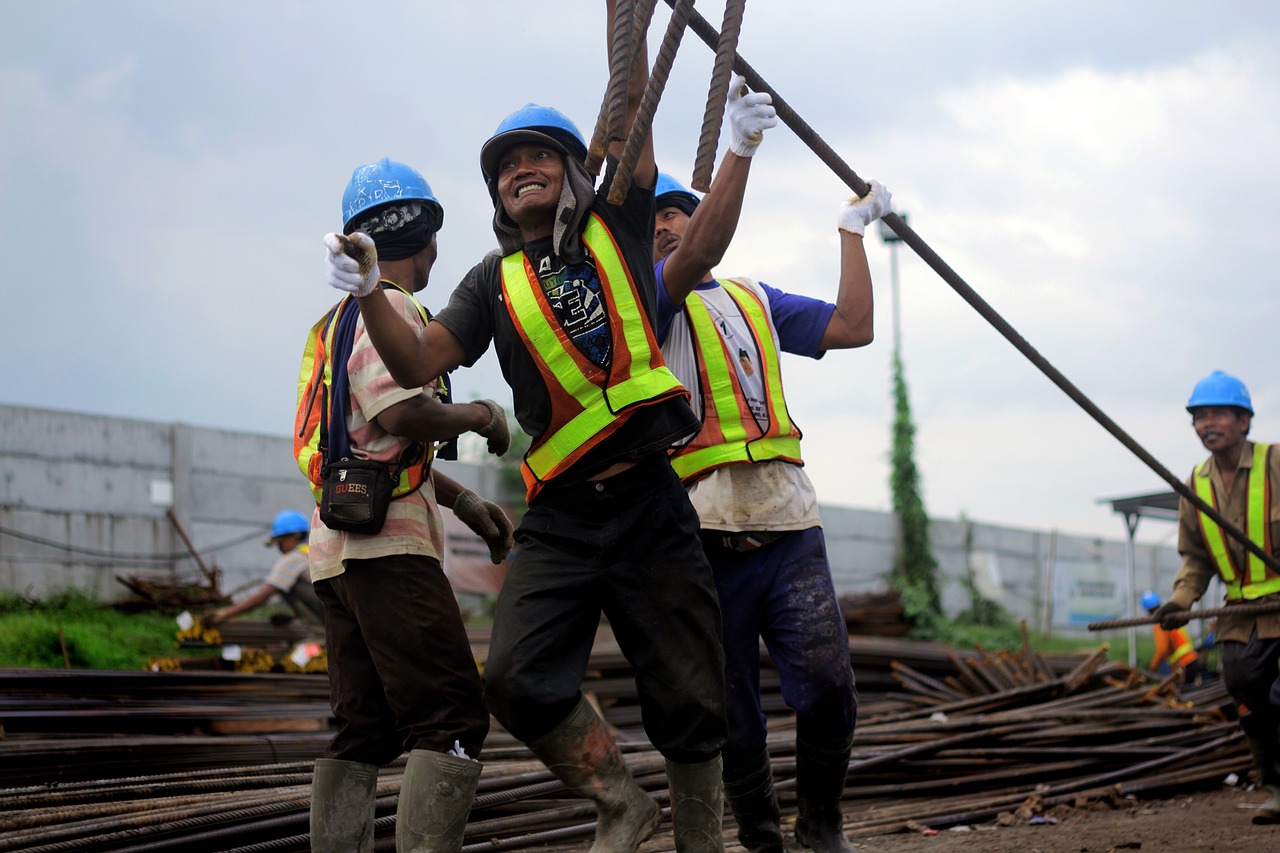 construction worker concrete free photo