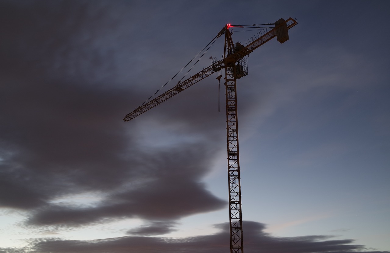 construction clouds sky free photo