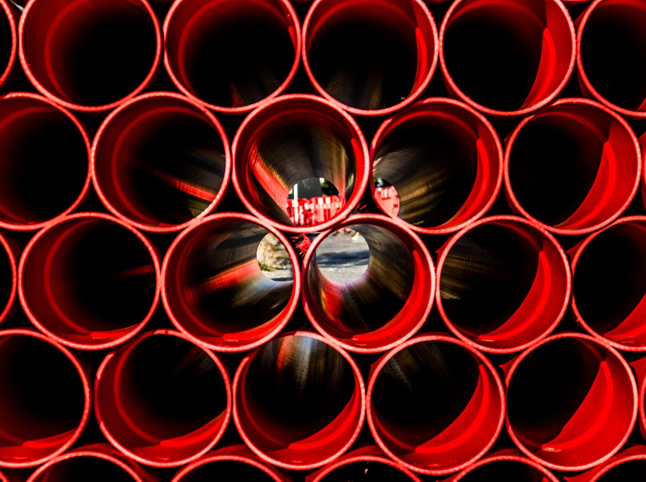 construction tube red free photo