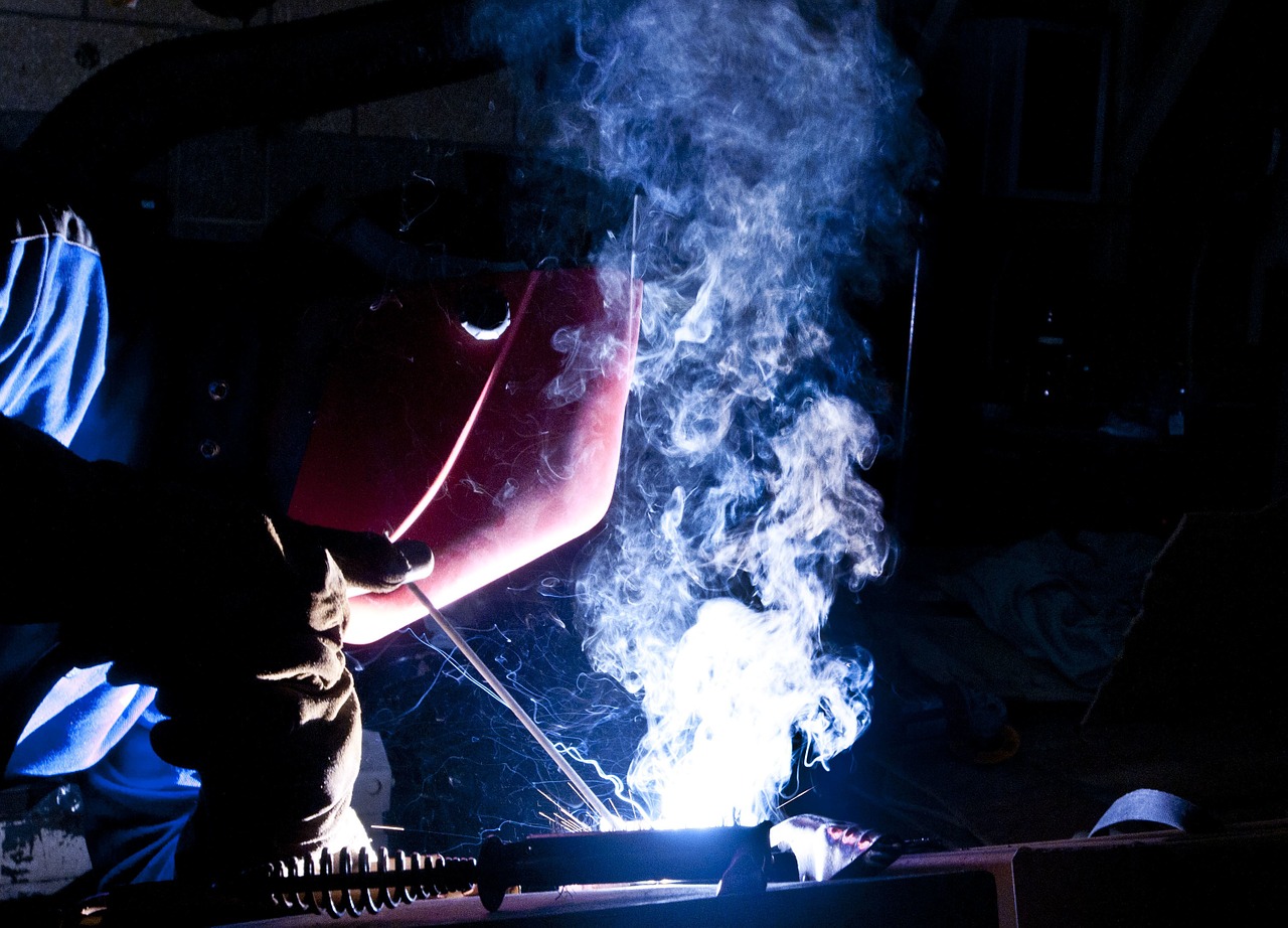 construction worker welding free photo