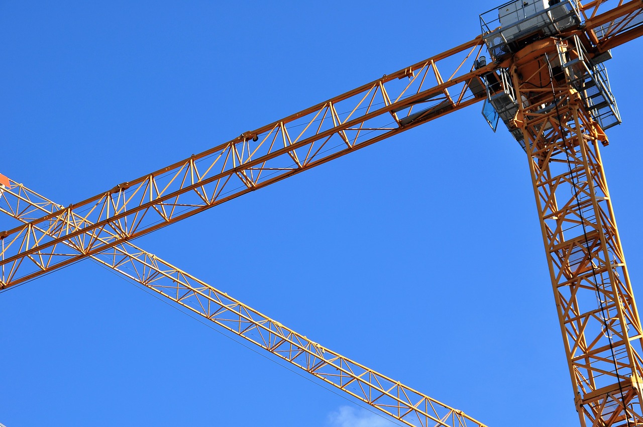 construction cranes crane baukran free photo