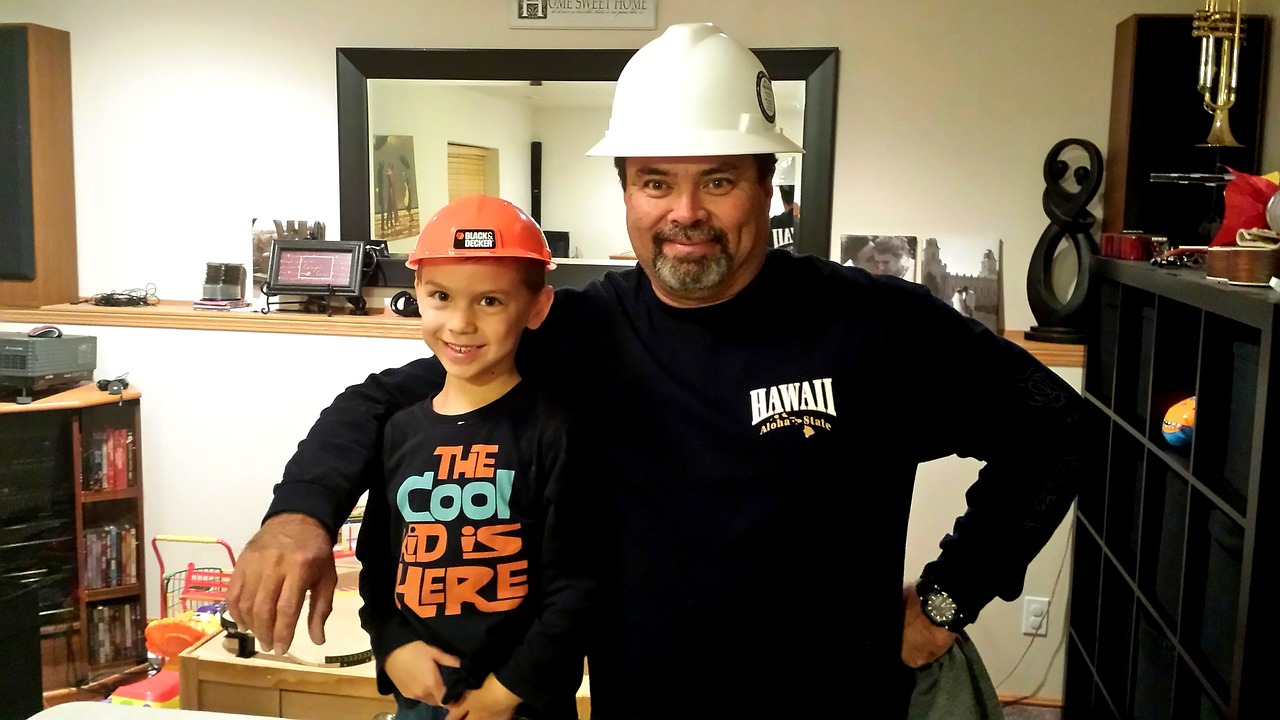 construction worker man father free photo