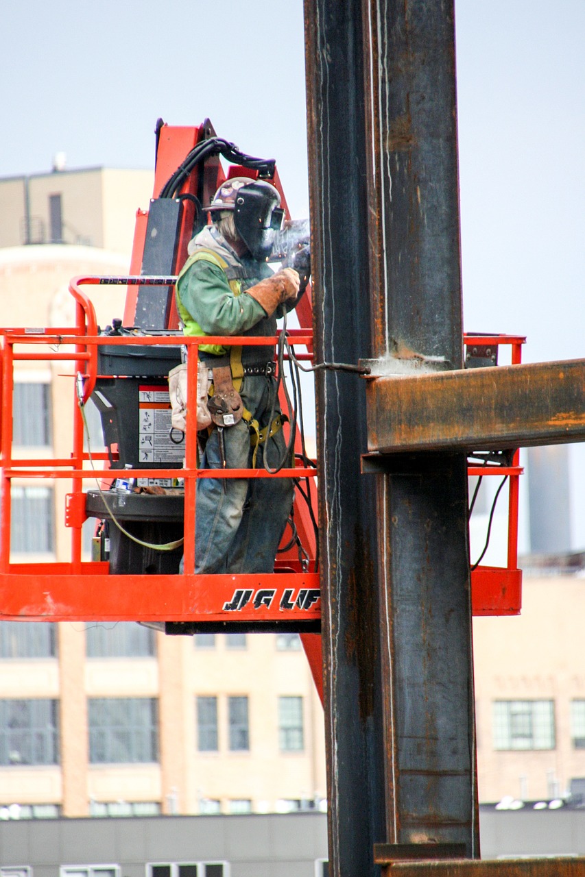 construction worker welder industrial free photo