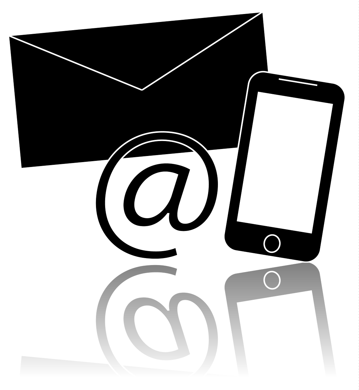contact mobile phone envelope free photo